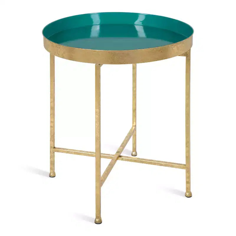 Table d'appoint ronde en métal Kate et Laurel Celia