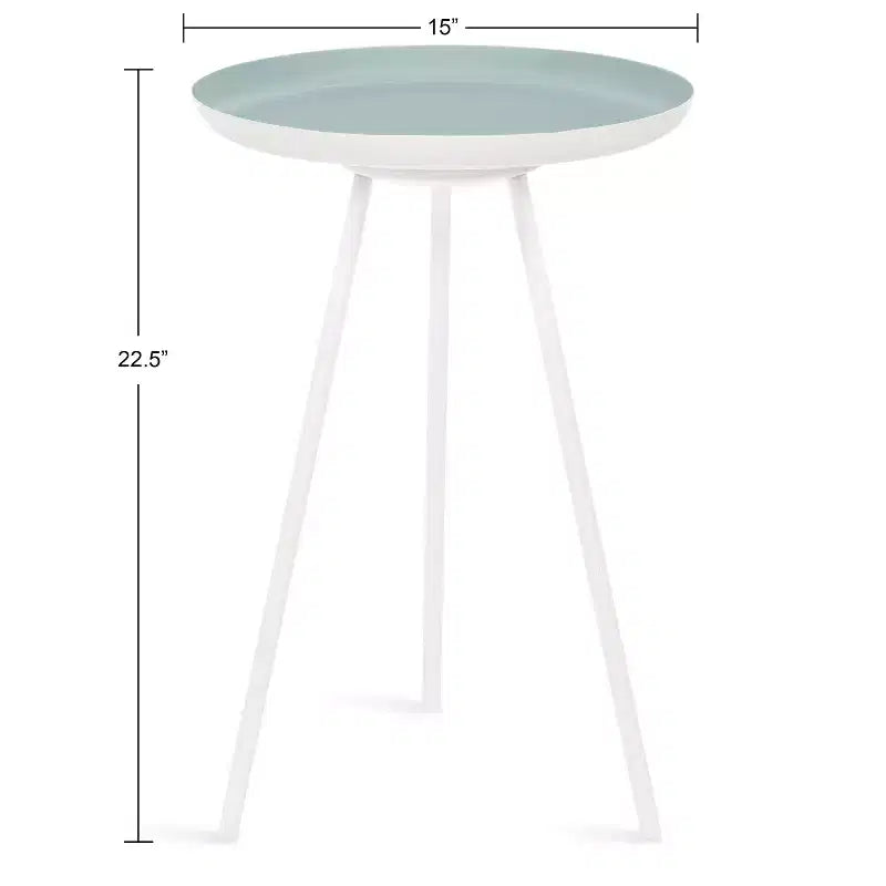 Table d'appoint ronde en métal Laranya par Kate and Laurel