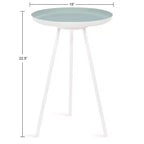 Table d'appoint ronde en métal Laranya par Kate and Laurel