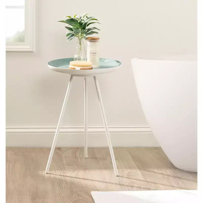 Table d'appoint ronde en métal Laranya par Kate and Laurel