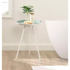 Table d'appoint ronde en métal Laranya par Kate and Laurel