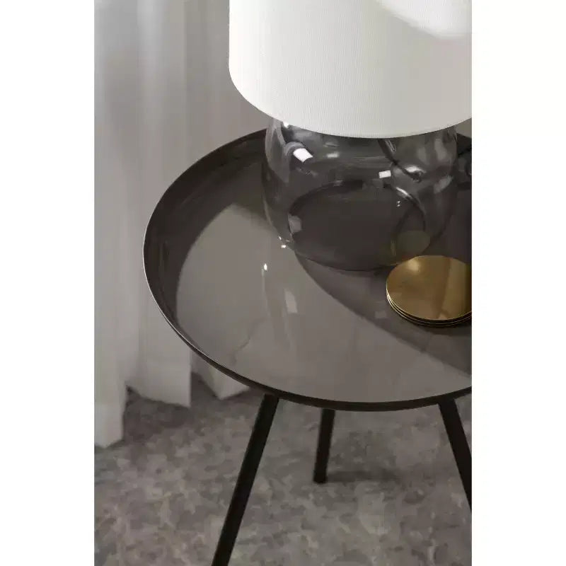 Table d'appoint ronde en métal Laranya par Kate and Laurel