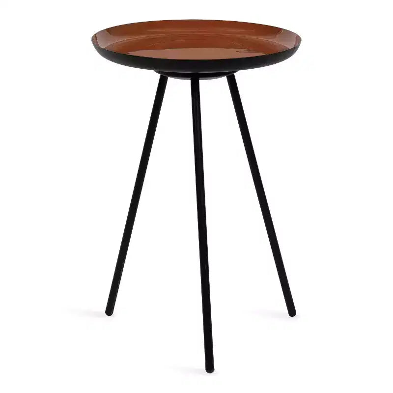 Table d'appoint ronde en métal Laranya par Kate and Laurel