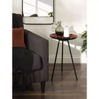 Table d'appoint ronde en métal Laranya par Kate and Laurel