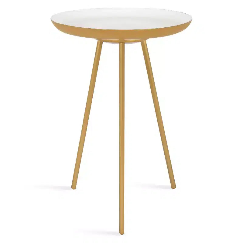 Table d'appoint ronde en métal Laranya par Kate and Laurel