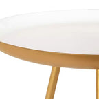 Table d'appoint ronde en métal Laranya par Kate and Laurel