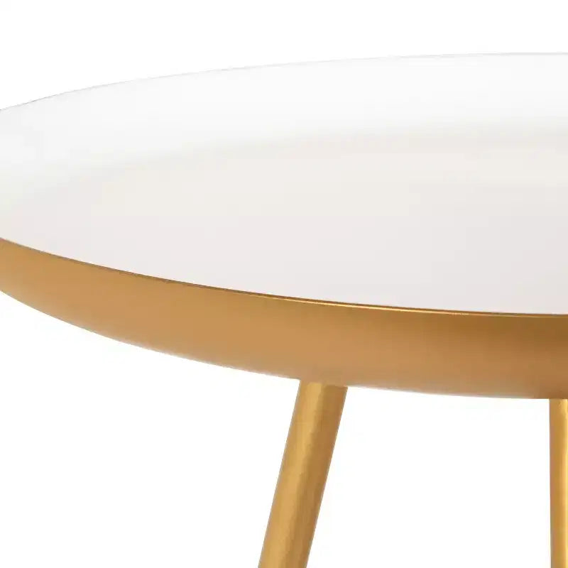 Table d'appoint ronde en métal Laranya par Kate and Laurel