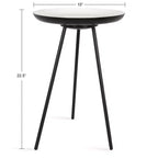 Table d'appoint ronde en métal Laranya par Kate and Laurel