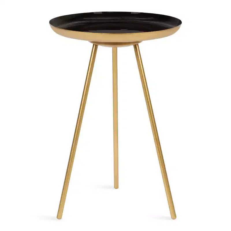 Kate and Laurel Laranya Round Metal Side Table