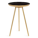Kate and Laurel Laranya Round Metal Side Table