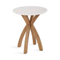 Kate and Laurel Soleyn Round Wood Side Table, 20x20x24, Natural