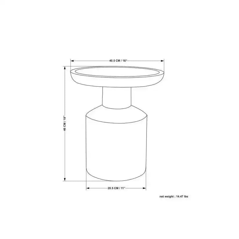 Table d'appoint en bois Norbury - WyndenHall