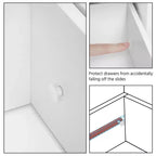 Meuble de Salle de Bain sur Pied Yaheetech en Bois avec 4 Tiroirs et 1 Placard