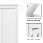 Meuble de Salle de Bain sur Pied Yaheetech en Bois avec 4 Tiroirs et 1 Placard