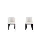 Lot de 2 chaises de salle à manger modernes en similicuir Gansevoort - Manhattan Comfort