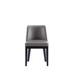 Lot de 2 chaises de salle à manger modernes en similicuir Gansevoort - Manhattan Comfort