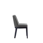 Lot de 2 chaises de salle à manger modernes en similicuir Gansevoort - Manhattan Comfort