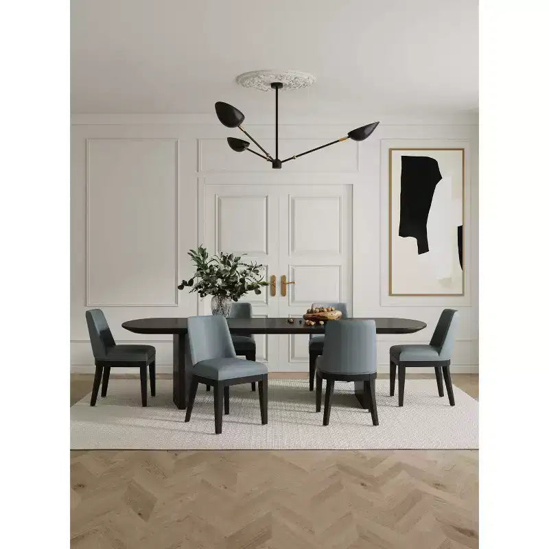 Lot de 2 chaises de salle à manger modernes en similicuir Gansevoort - Manhattan Comfort
