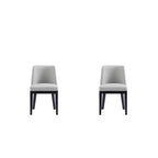 Lot de 2 chaises de salle à manger modernes en similicuir Gansevoort - Manhattan Comfort
