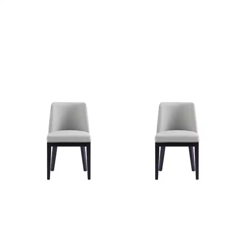 Lot de 2 chaises de salle à manger modernes en similicuir Gansevoort - Manhattan Comfort