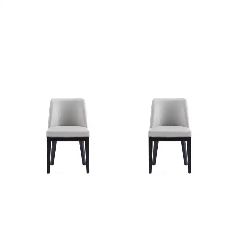Set of 2 Gansevoort Modern Faux Leather Dining Chairs - Manhattan Comfort