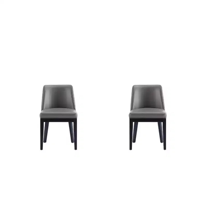 Lot de 2 chaises de salle à manger modernes en similicuir Gansevoort - Manhattan Comfort