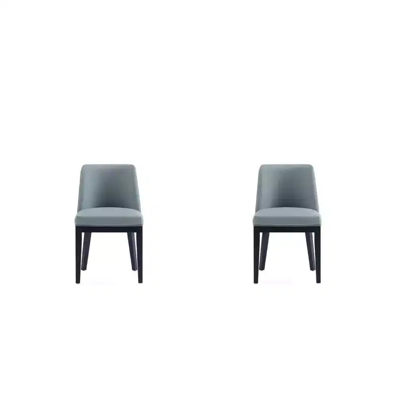 Lot de 2 chaises de salle à manger modernes en similicuir Gansevoort - Manhattan Comfort