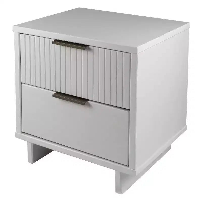 Table de chevet Granville moderne à 2 tiroirs - Manhattan Comfort
