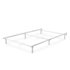 7 Compack Metal Bed Frame White - Zinus