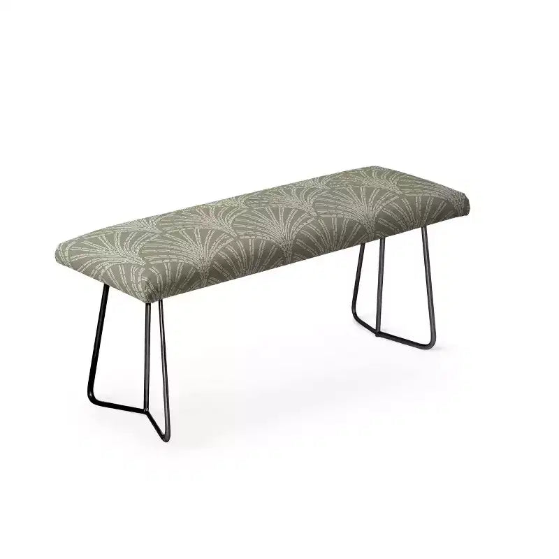 Banc Iveta Abolina Scallop Fan Sage - Deny Designs