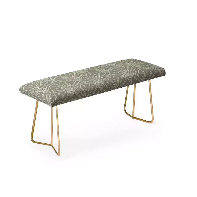 Banc Iveta Abolina Scallop Fan Sage - Deny Designs