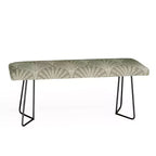 Iveta Abolina Scallop Fan Sage Bench - Deny Designs