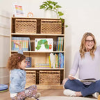 Étagère classique en bois ECR4Kids avec étagères réglables, 122 cm, étagère de classe