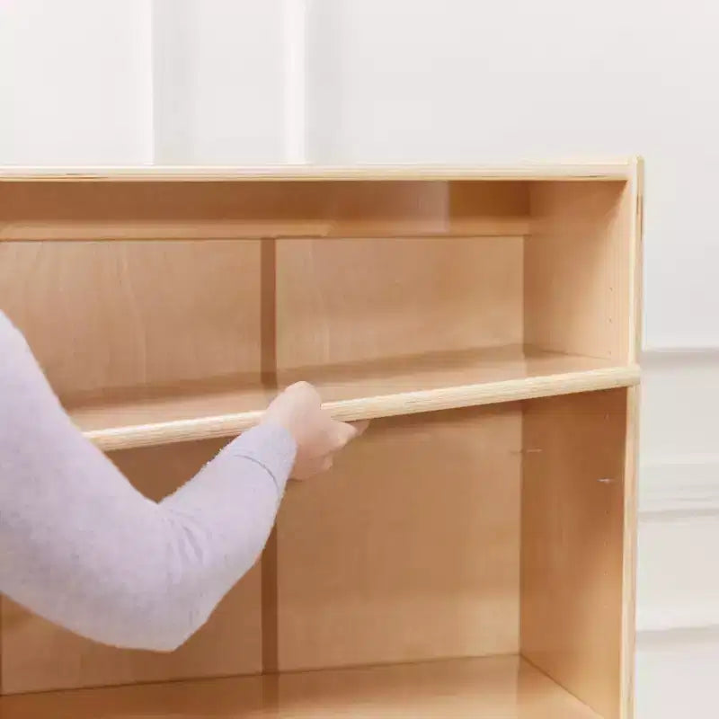 Étagère classique en bois ECR4Kids avec étagères réglables, 122 cm, étagère de classe
