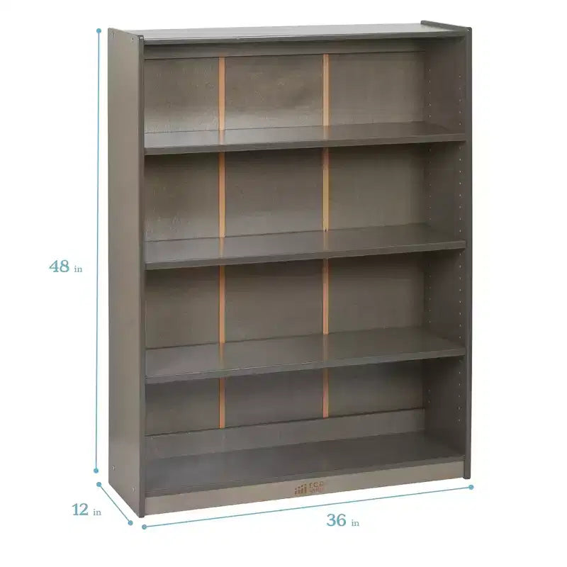 Étagère classique en bois ECR4Kids avec étagères réglables, 122 cm, étagère de classe