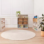 Étagère classique en bois ECR4Kids avec étagères réglables, 122 cm, étagère de classe