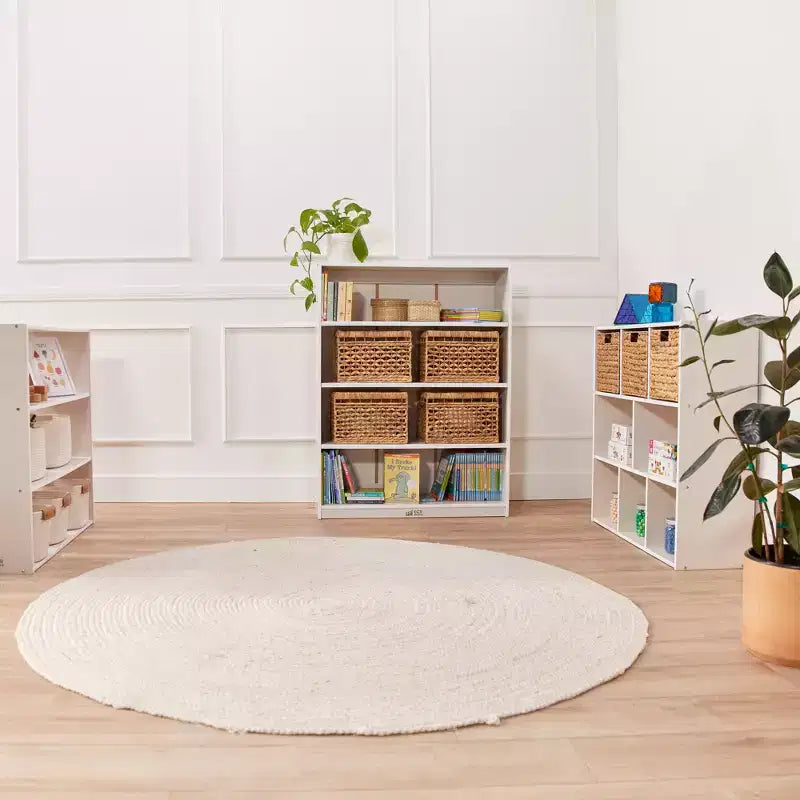 Étagère classique en bois ECR4Kids avec étagères réglables, 122 cm, étagère de classe