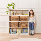 Étagère classique en bois ECR4Kids avec étagères réglables, 122 cm, étagère de classe