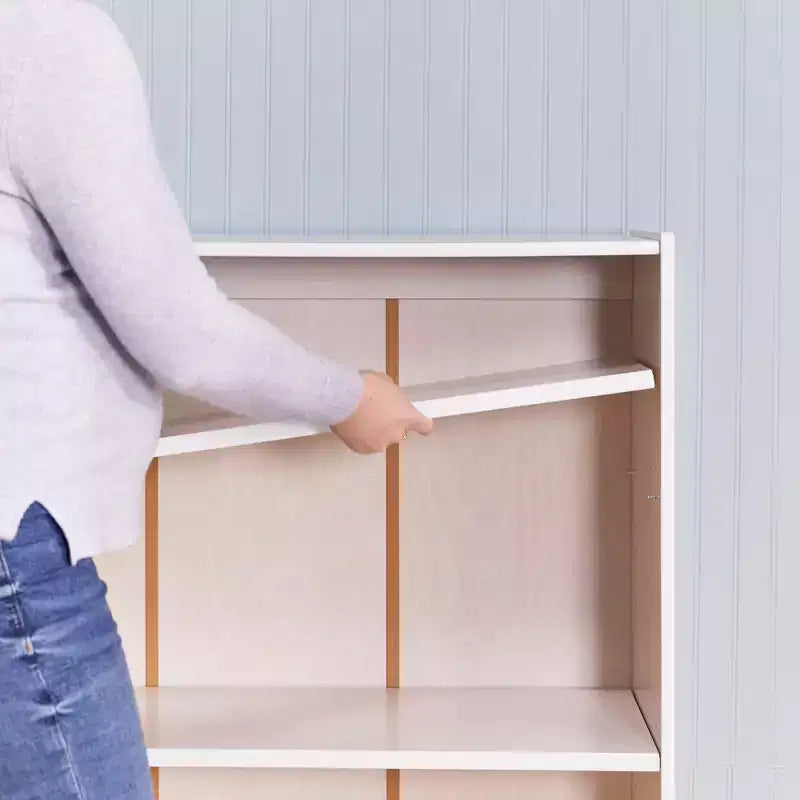 Étagère classique en bois ECR4Kids avec étagères réglables, 122 cm, étagère de classe