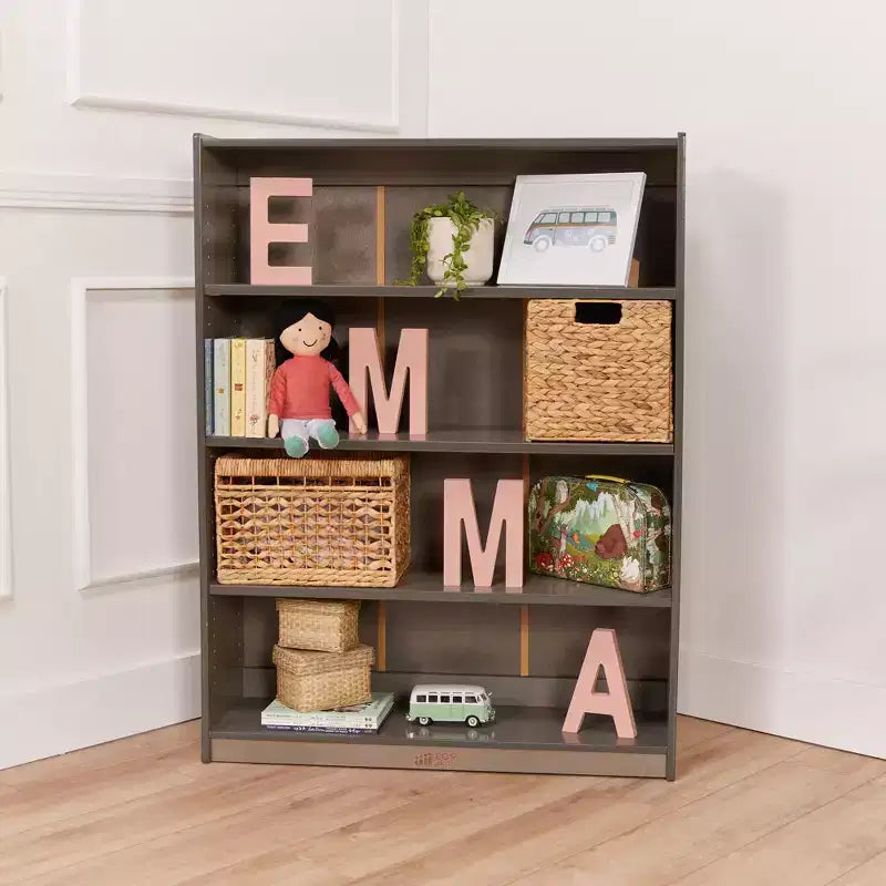 Étagère classique en bois ECR4Kids avec étagères réglables, 122 cm, étagère de classe