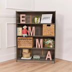 Étagère classique en bois ECR4Kids avec étagères réglables, 122 cm, étagère de classe