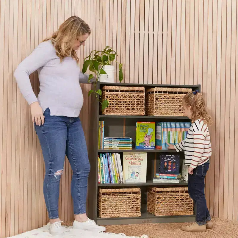 Étagère classique en bois ECR4Kids avec étagères réglables, 122 cm, étagère de classe