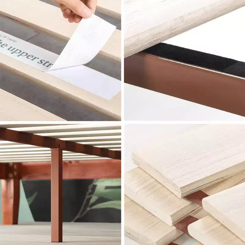 Cadre de lit plateforme Wen Wood en merisier – Zinus