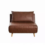 Fauteuil-lit pliant Merrick Lane avec capitonnage en canaux et oreiller
