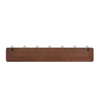 Étagère de rangement murale en pin Merrick Lane de 34 pouces avec crochets de suspension, pour entrée, cuisine, salle de bain