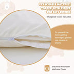 Costway Matelas Futon Complet/King/Queen/Double Tatami Japonais Portable Housse Lavable Sac de Transport Beige