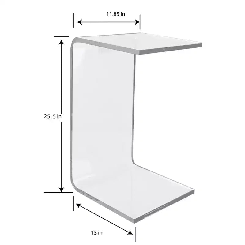 Table d'appoint en acrylique luxueux Designstyles, une belle décoration de salon, parfaite pour les canapés et les lits