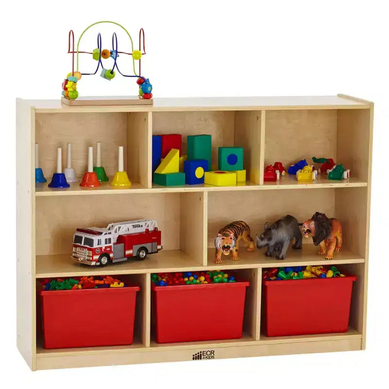 Meuble de rangement mobile ECR4Kids à 8 compartiments, Élémentaire, Mobilier de classe