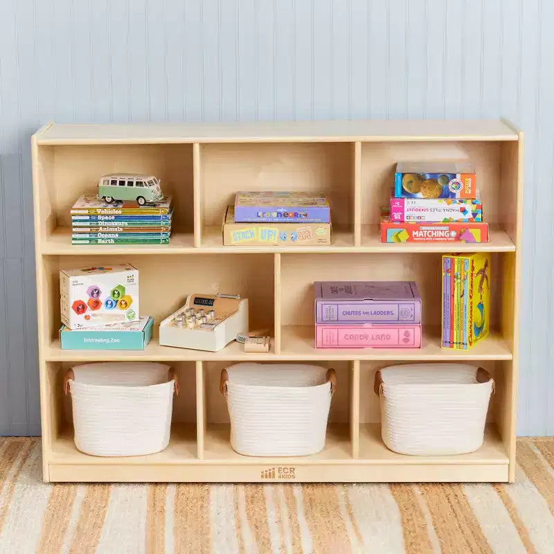 Meuble de rangement mobile ECR4Kids à 8 compartiments, Élémentaire, Mobilier de classe