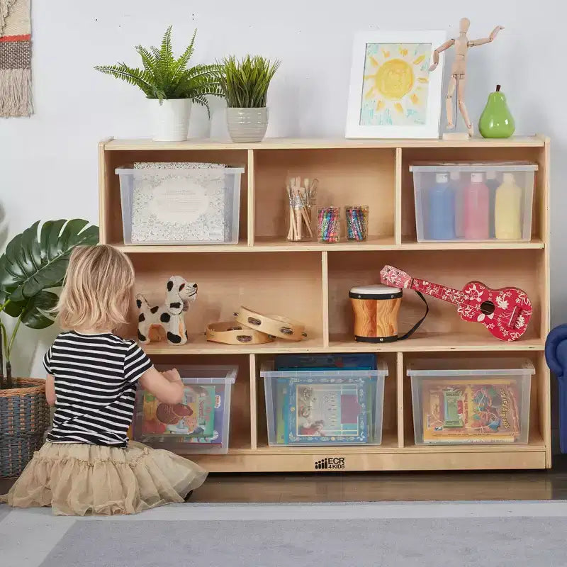 Meuble de rangement mobile ECR4Kids à 8 compartiments, Élémentaire, Mobilier de classe